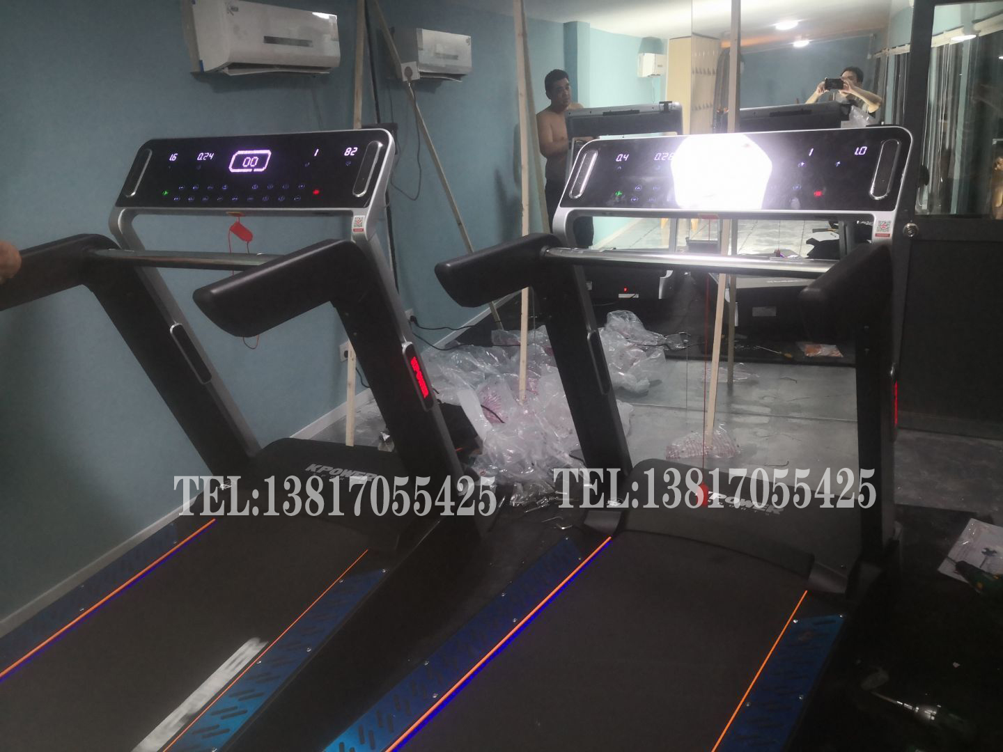 公寓更新商用跑步机安装完成